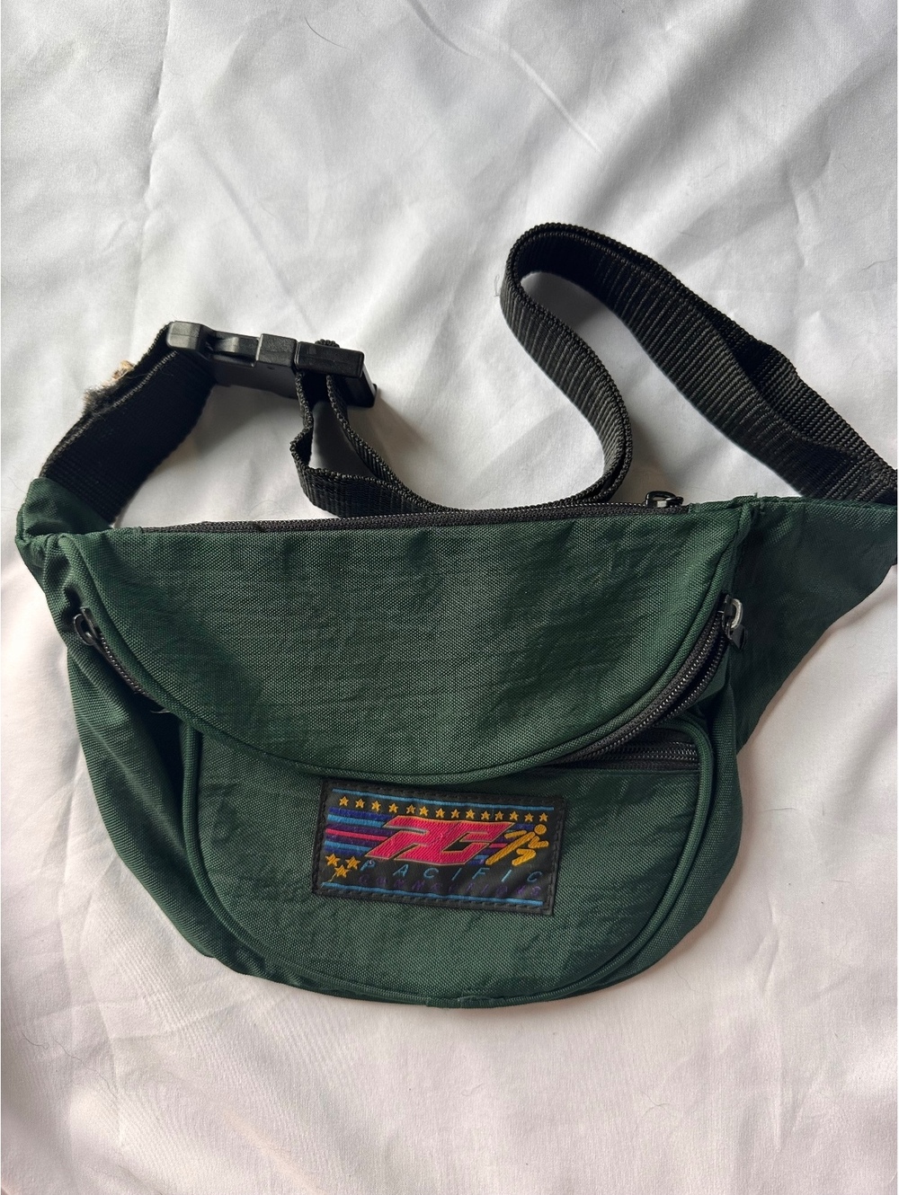 Vintage Pacific Trail Green Fanny Pack / Waist Bag